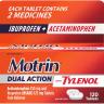 Motrin Dual Action with Tylenol ибупрофен и парацетомол (120 таб)
