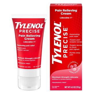 Tylenol Precise Maximum Strength — крем с лидокаином 4% (113 г)