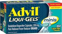 Advil Liqui-Gels minis  - адвил ибупрофен США (160 таб)