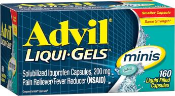 Advil Liqui-Gels minis  - адвил ибупрофен США (160 таб)