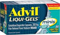 Advil Liqui-Gels minis  - адвил ибупрофен США (80 таб)
