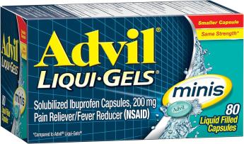 Advil Liqui-Gels minis  - адвил ибупрофен США (80 таб)
