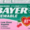 Bayer Aspirin Low Dose 81 mg Chewable Cherry — аспирин в жевательных таблетках, 36 шт.