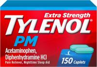 Tylenol PM Extra Strength 500мг снотворное с обезболивающим (150 таб)