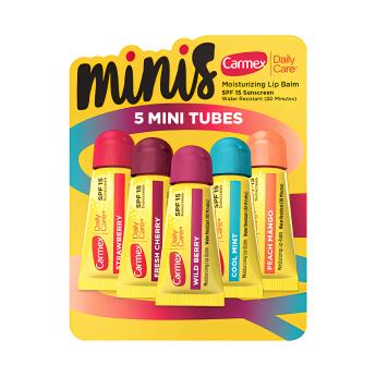 Carmex Daily Care Minis — увлажняющий бальзам для губ SPF 15 в тубах (набор с разными вкусами)