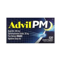Advil PM — обезболивающее и средство для сна в таблетках (120 шт.)