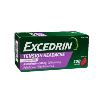 Excedrin Tension Headache Relief — средство от головной боли напряжения без аспирина (100 таб.)