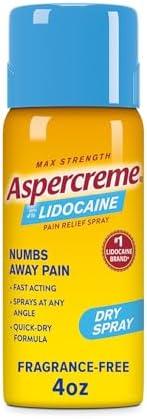Aspercreme Lidocaine Dry Spray 4% 4oz (114 гр)