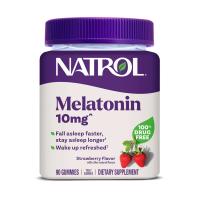 Natrol — жевательные пастилки с мелатонином (10 мг), вкус «Клубника» 