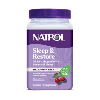Natrol Sleep Restore — жевательные пастилки без мелатонина, вкус «Вишня» 